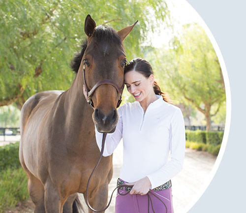 Image of a woman and her horse