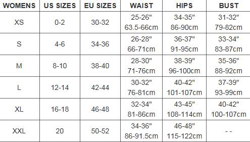 Sizing Chart for FITS Ainsley All Around Vest
