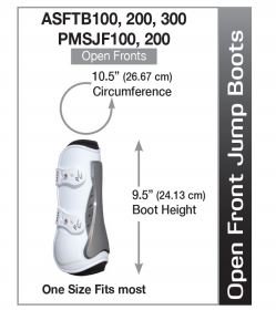 Sizing Chart for Professional's Choice Pro Performance Open Front Boots