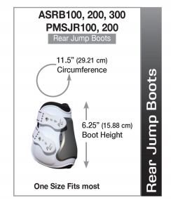 Sizing Chart for Professional's Choice Pro Performance Rear Boots