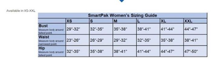 Sizing Chart for Piper Reflective Tights by SmartPak - Knee Patch