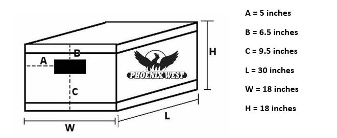 Sizing Chart for Phoenix West Starter Tack Trunk