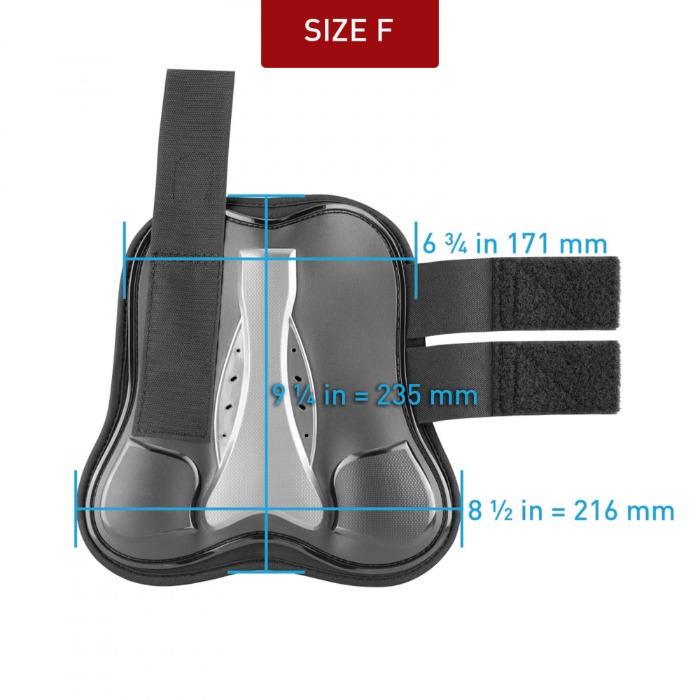 Sizing Chart for Horze Impact Air Shock Tendon Boots