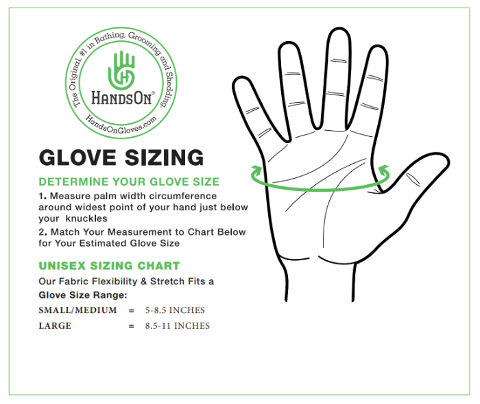 Sizing Chart for HandsOn&reg; Finishing Gloves