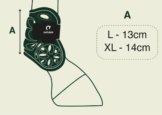 Sizing Chart for Gatusos Air Protection Fetlock Boots