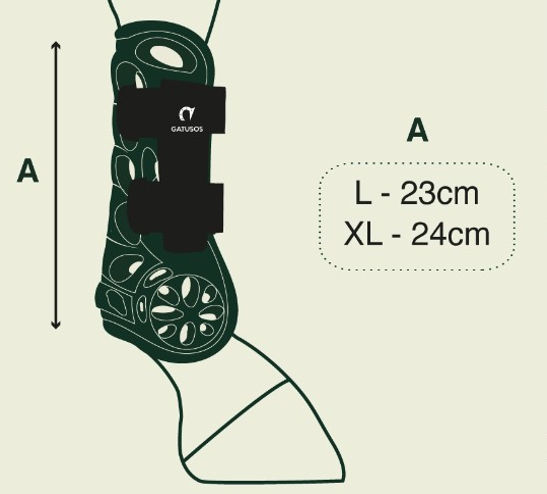 Sizing Chart for Gatusos Air Protection Front Boots