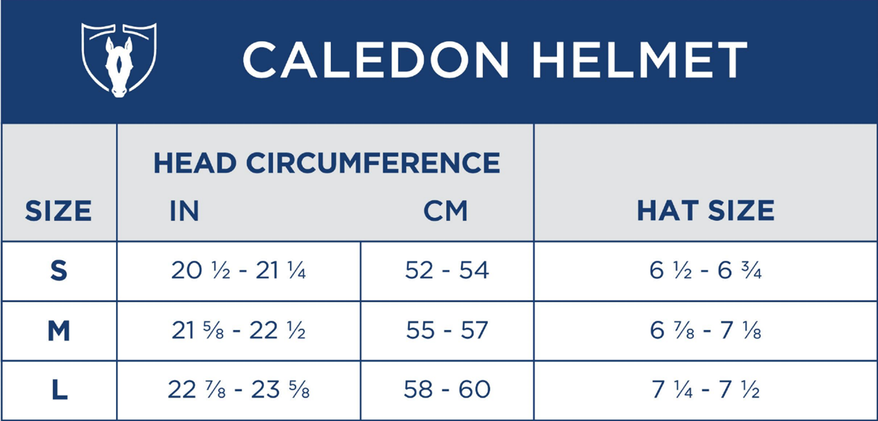 Sizing Chart for Tipperary Caledon Mips&reg; Helmet