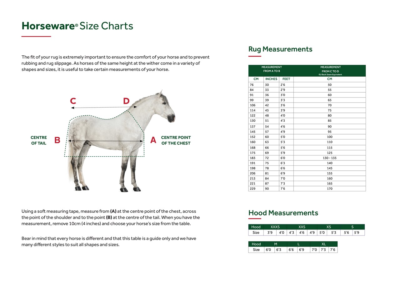 Sizing Chart for Rambo&reg; Protector Plus