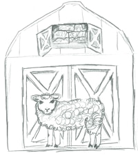 sheep-door