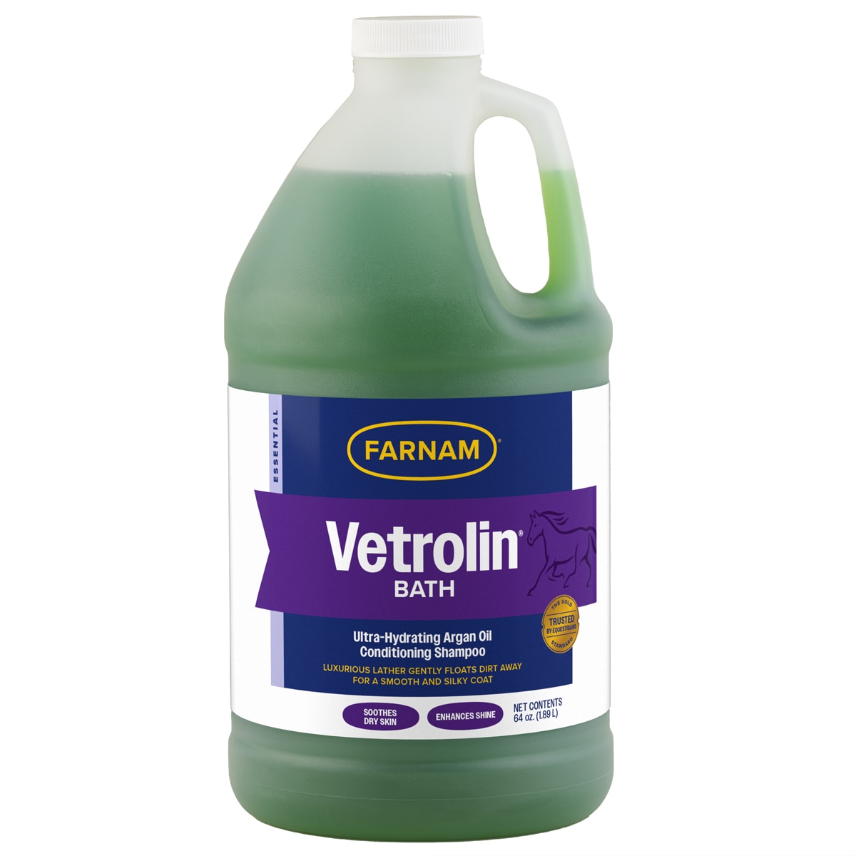 Vetrolin Shampoo Für Pferde – Mit Proteinen & Vitamin E – Reinigt, Pflegt Und Schützt Vor UV-Strahlung