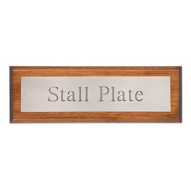 Heavy Duty 1/8" thick Horse Stall Name Plate FREE SHIPPING Horse & Farm Name