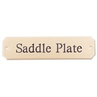 Saddle Nameplate