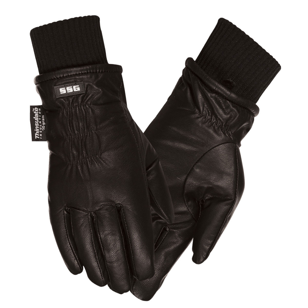 SSG Velcro Wrist Gripper Gloves 8 Black 