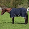 Amigo&reg; Stable Sheet - Enhanced Wicking - Navy w/ Silver Trim