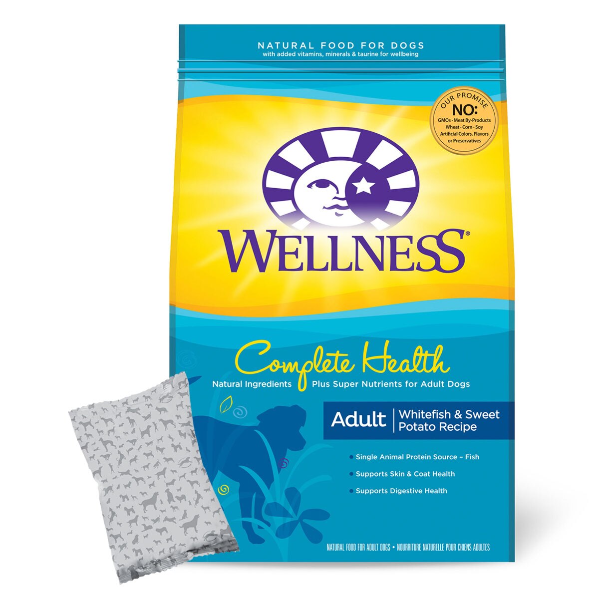 Whitefish & Sweet Potato Wellness Complete Health Natural Dry Dog Food 