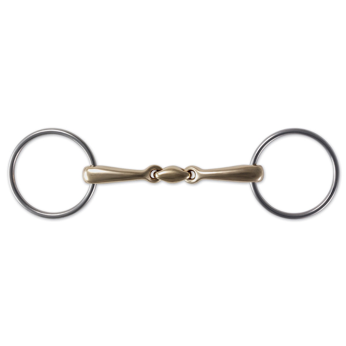 AJ Tack Wholesale Mini Pony Horse Loose O Ring Snaffle Bit Twist Wire Copper Mouth