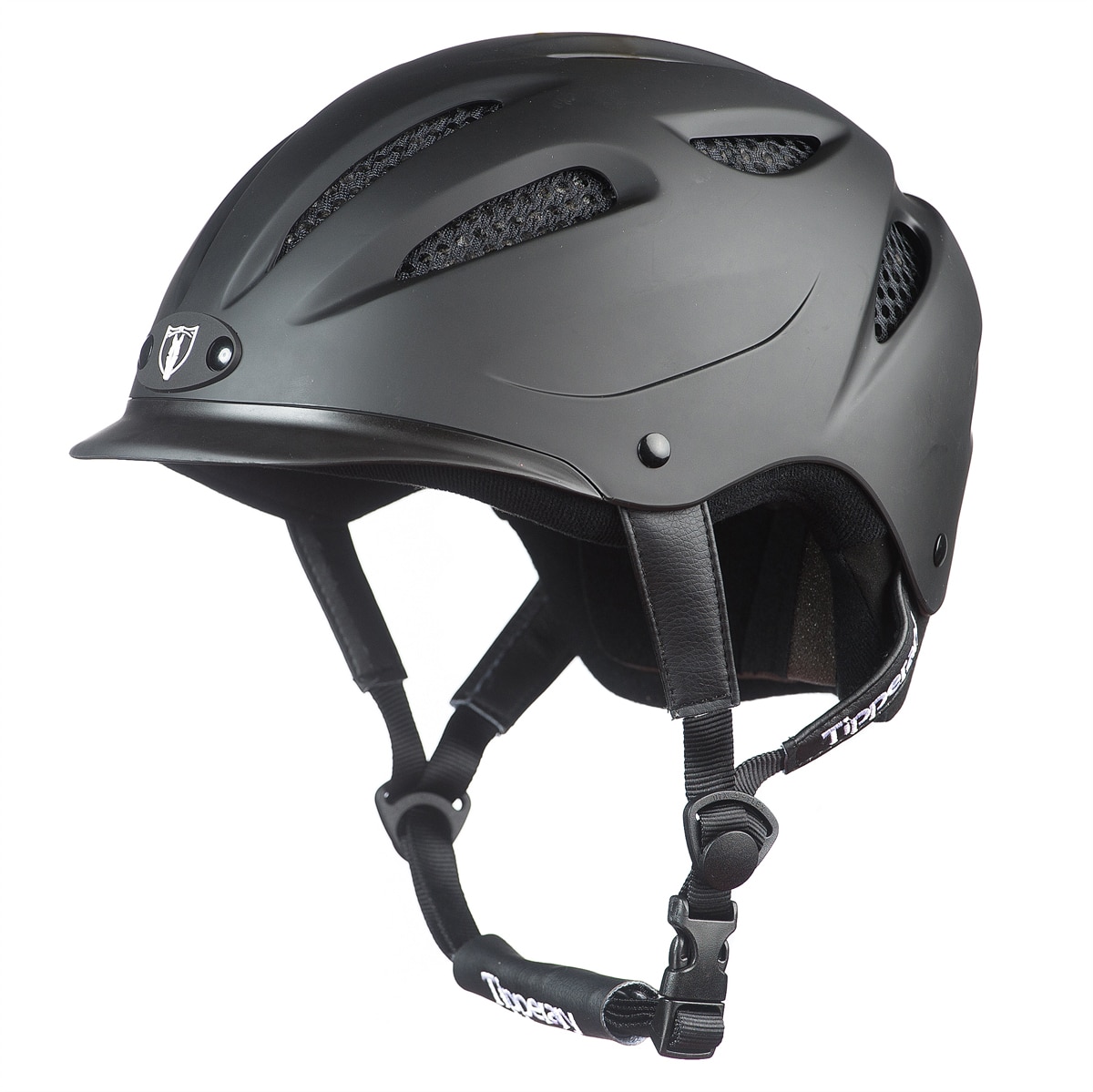 Tipperary Riding Helmet Sportage 8500 Horse Hat Low Profile Matte Black 