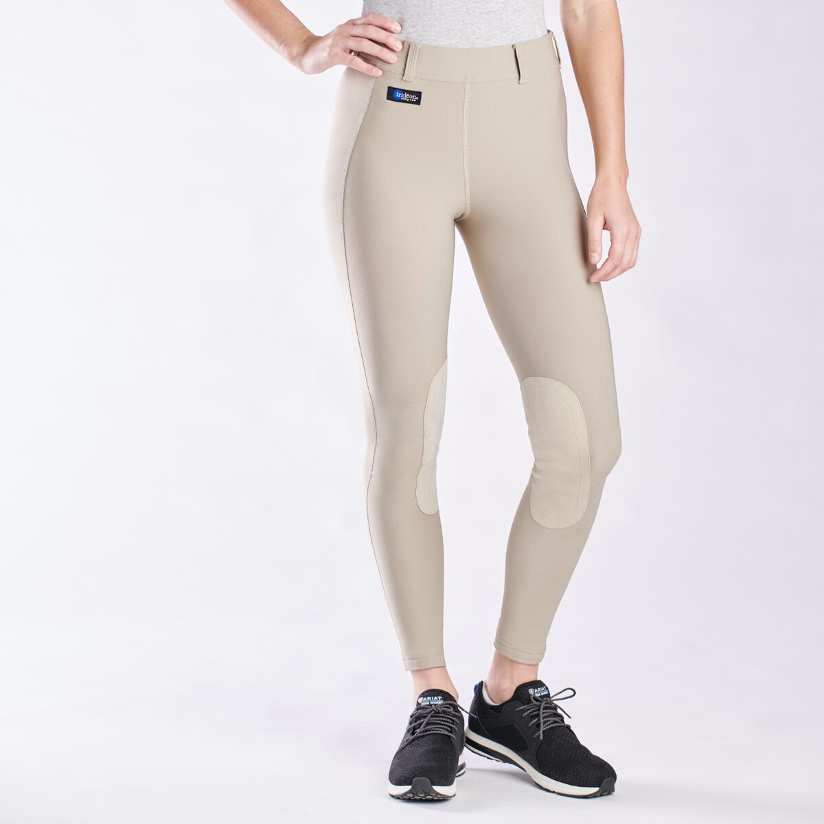 C-L-CM LARGE IRIDEON HIGHLIGHTING POCKETS HORSE RIDING ISSENTIAL CARGO TIGHTS CH