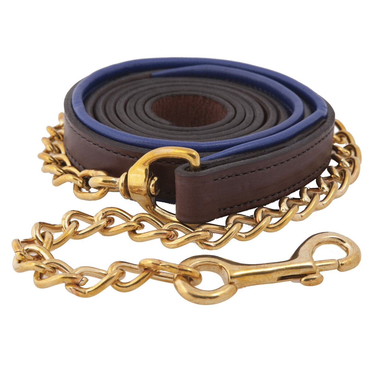 Kincade Leather Lead Rope Navy/Cream 6.6 foot 
