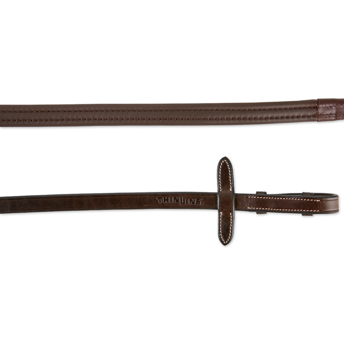 FSS POSH German ROUND ROLLED Leather Rubber Lined Inside Grip Dressage Reins NEW 