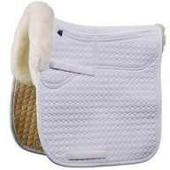 Mattes Correction Square Sheepskin Pad with Pockets for Shims- Dressage