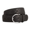 The Tailored Sportsman Quilted "C" Leather Belt - 