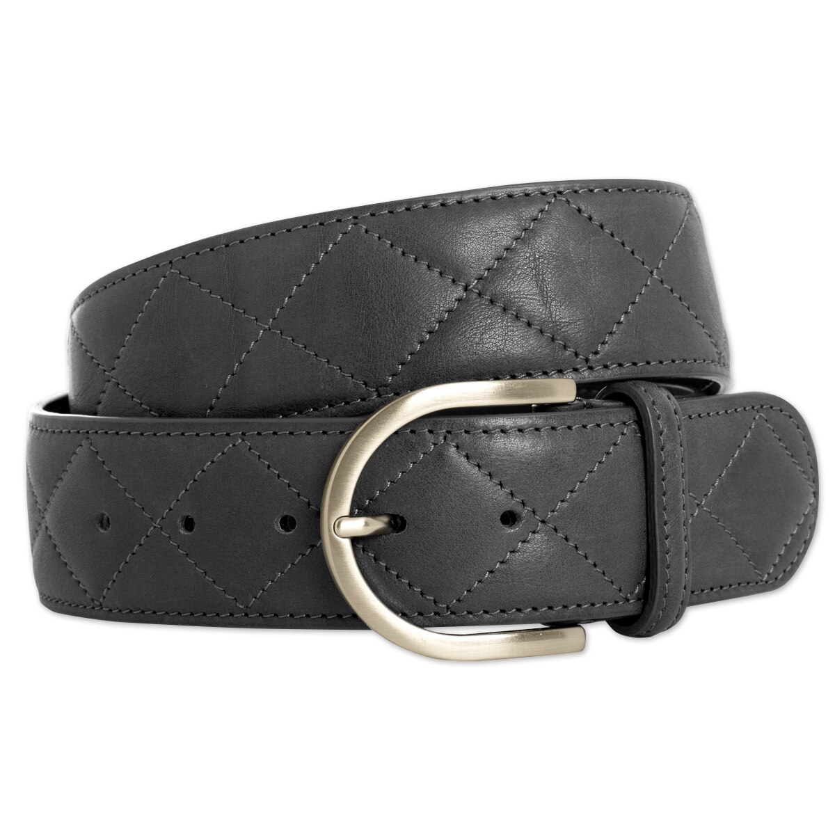 Tailored Sportsman Clarino Quilted C Belt Holy Smoke 