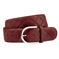 The Tailored Sportsman Quilted "C" Leather Belt - Clearance!