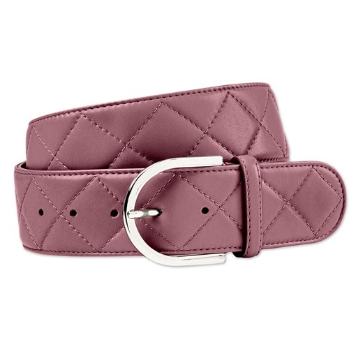 The Tailored Sportsman Quilted "C" Leather Belt