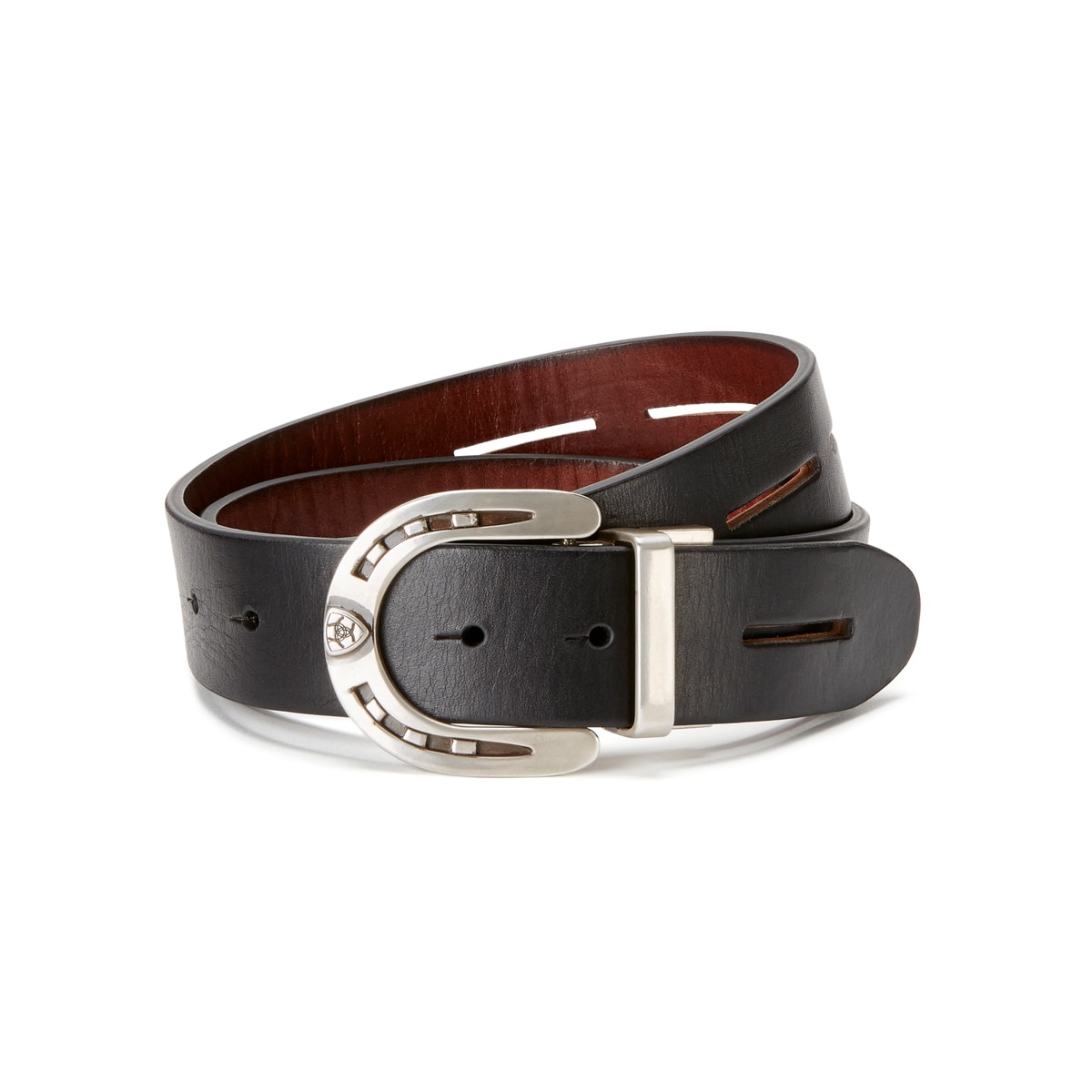 Accessories, Reversible Belt With Silver Buckle Closure