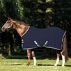 Amigo&reg; Stable Sheet - Enhanced Wicking - Navy w/ Silver Trim