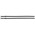 Eliza Leather Spur Straps-Black-Ladies