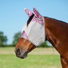 Patterned Crusader Fly Mask- Standard with Ears - Clearance!