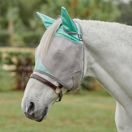 Patterned Crusader Fly Mask- Standard with Ears
