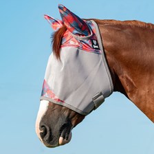 Patterned Crusader Fly Mask- Standard with Ears