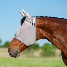 Patterned Crusader Fly Mask- Standard with Ears - Clearance!