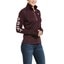 Sweat Femme Ariat Tek Team 1/2 Zip – Bleu Marine/Bruyère, Taille UK 8 / XS