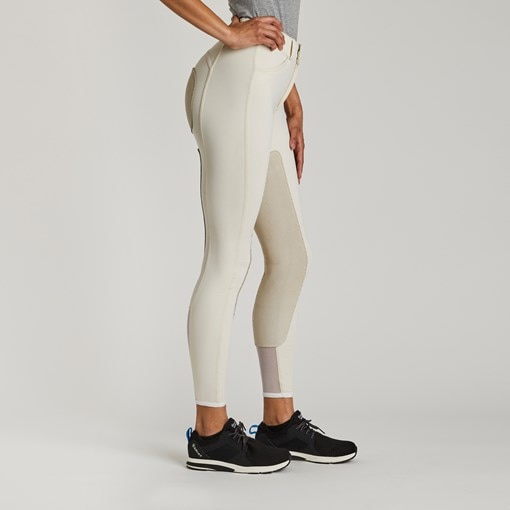 Compression pull-on Riding Breeches White