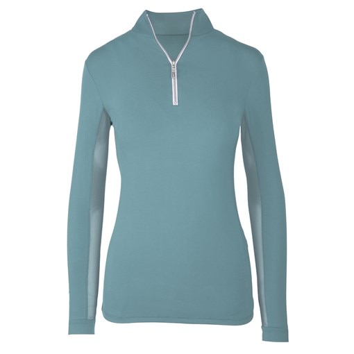 Technical Printed Half-Zip Long-Sleeved Top - Ready to Wear