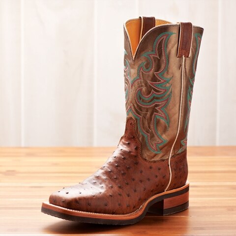 Justin Women's AQHA Q-Crepe Ostrich Boots - SmartPak Equine