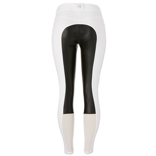 Buy KEX White Green Solid Cotton Ankle Length Legging Combo