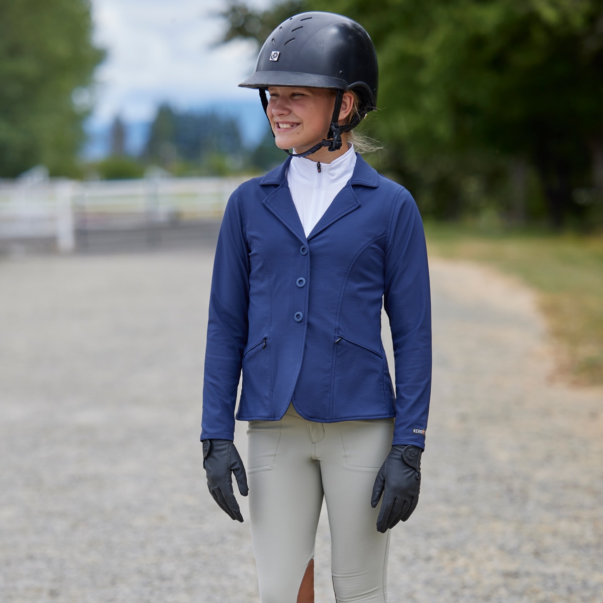 Veste D'équitation Kerrits Enfant – Bleu Marine – Taille 60471 – Neuve Avec étiquette