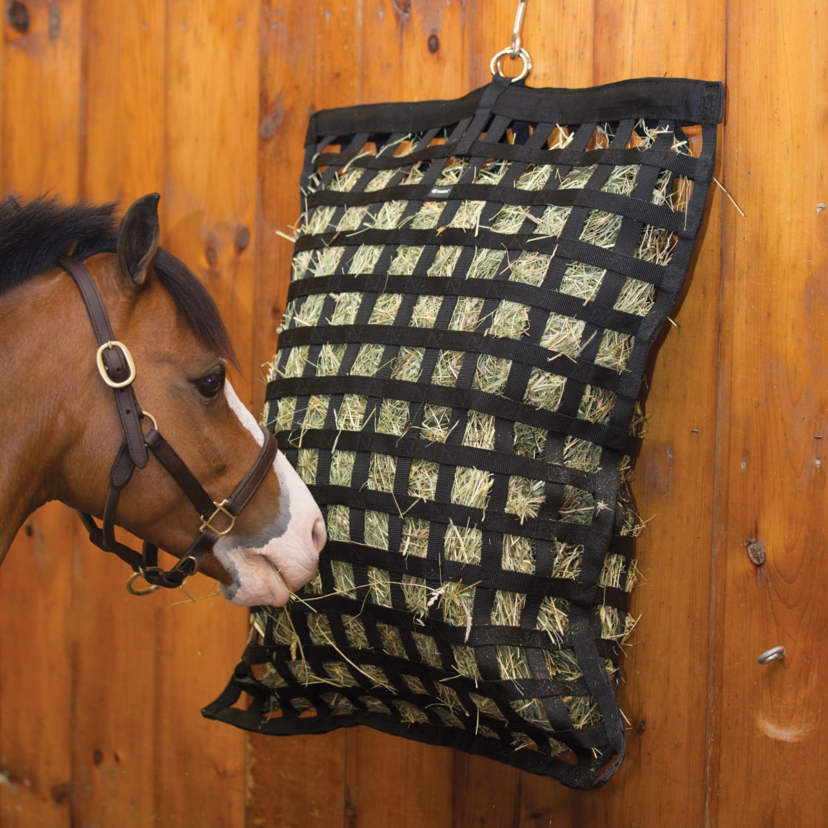 Reduces Horse Feeding Anxiety and Behavioral Issues ANQIA Full Day Slow Feed Hay Net Bag,1.2 Hole Mesh Net Horse Feeder Bag 