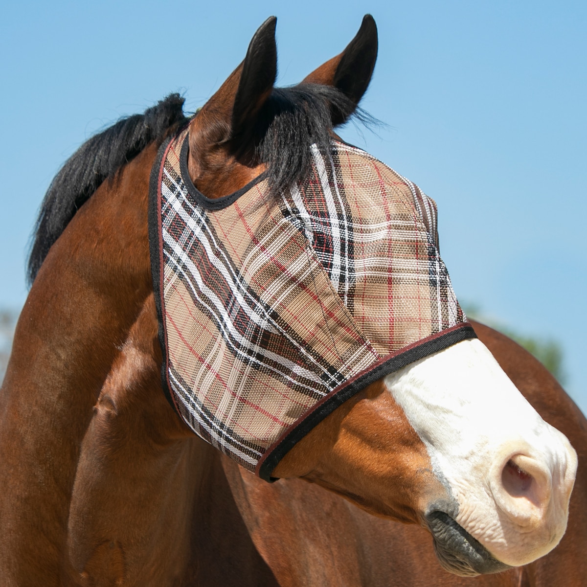 Masque Mouche Cheval Kensington Mini A Avec Oreilles - Bleu - Neuf Jamais Utilisé