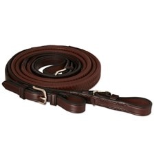 Tory Leather Rubber Grip Competition Reins