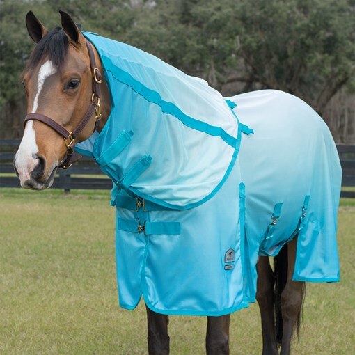 SmartPak Deluxe Pony Fly Sheet - Patterned - Clear