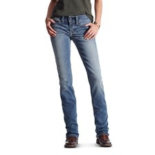 Ariat Women's R.E.A.L Straight Icon Jeans- Rainstorm