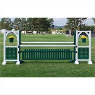 CJ-58 Picket Gate and Hanging Flower Oxer Jump