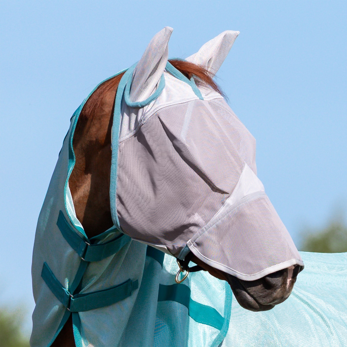Smartpak Classic Fly Sheet 81 Pouces – Couverture Anti-mouches Cheval Argentée, Neuve