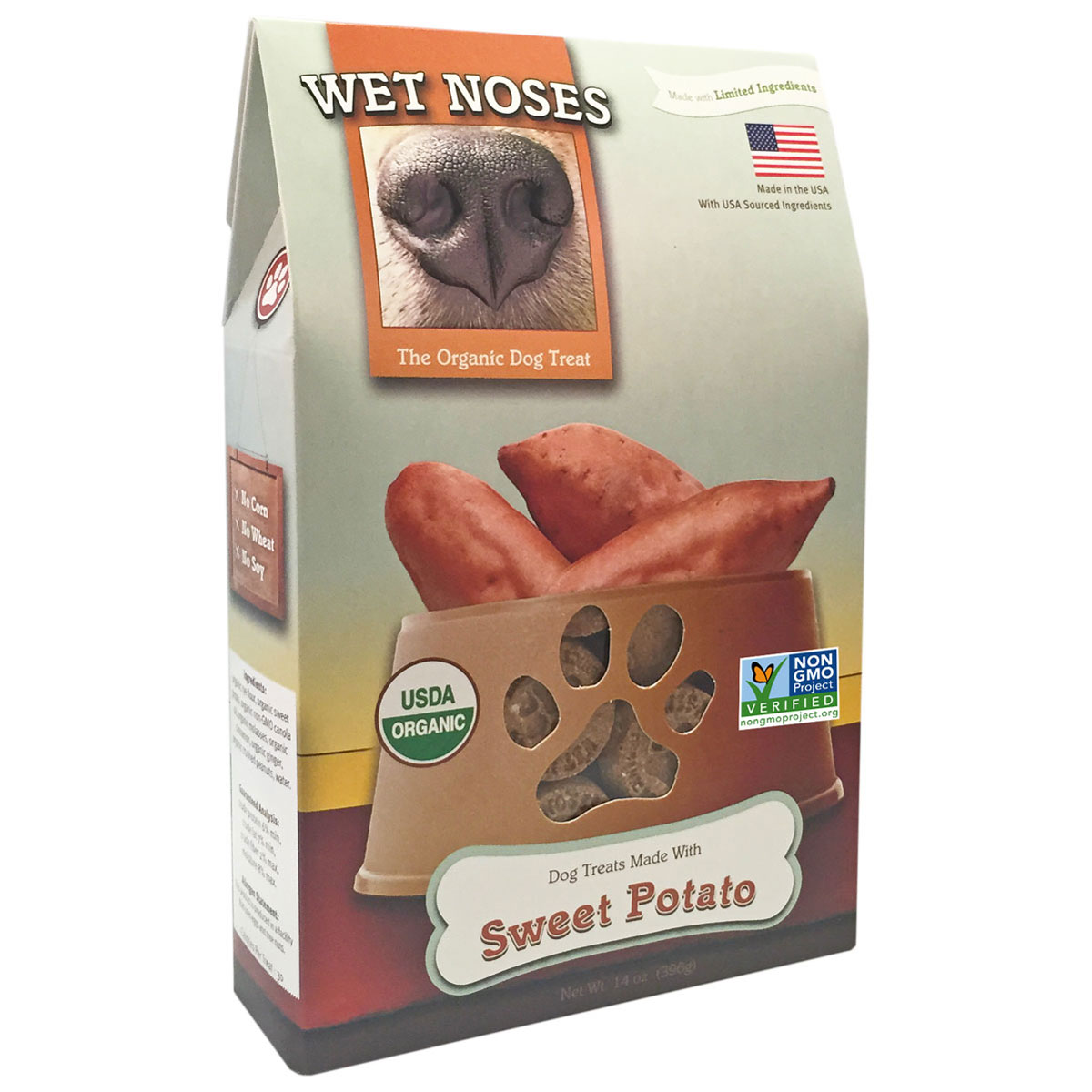 Wet Noses Organic Dog Treats - Sweet Potato 